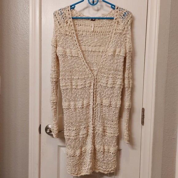 Free People Sweaters - Free people crochet cardigan sweater